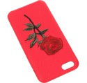 EMBROIDERY ROSE PHONE CASE IPHONE 6 4.7 '' A1586 / A1688 RED