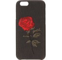 EMBROIDERY ROSE PHONE CASE IPHONE 6 4.7 '' A1586 / A1688 BLACK