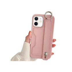 ETUI SKIN CARD FOR PHONE APPLE IPHONE 12 / 12 PRO PINK