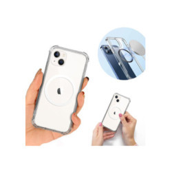 ANTI-SHOCK CASE WITH MAGSAFE FOR APPLE IPHONE 14 PLUS TRANSPARENT