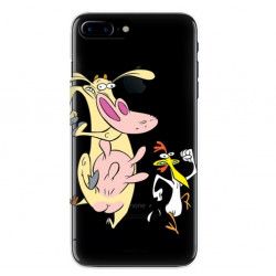 IPHONE 8 PLUS PHONE CASE A1897 CARTOON NETWORK KK176 CLASSIC COW AND CHICKEN
