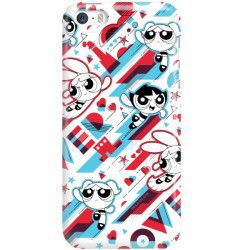 APPLE IPHONE PHONE CASE IPHONE 5 / 5S / SE CARTOON NETWORK POWER PUFF PATTERN AT561