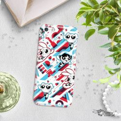 APPLE IPHONE PHONE CASE IPHONE 5 / 5S / SE CARTOON NETWORK POWER PUFF PATTERN AT561