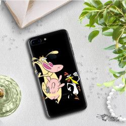 IPHONE 8 PLUS PHONE CASE A1897 CARTOON NETWORK KK176 CLASSIC COW AND CHICKEN