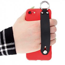 SMOOTH PHONE HOLDER APPLE IPHONE 5 / 5S / SE RED