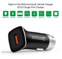 CAR CHARGER 1xUSB LZ-328 3A [QUICK CHARGE] BLACK