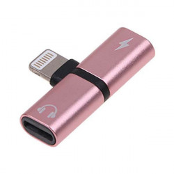 2-IN-1 IPHONE ROSE GOLD ADAPTER