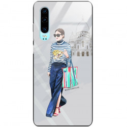BLACK CASE GLASS CASE FOR HUAWEI P30 ST_STF101 PHONE
