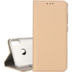 BOOK MAGNET CASE FOR HUAWEI Y7 2019 GOLD PHONE
