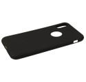 RUBBER SMOOTH PHONE CASE IPHONE X / XS A1901 / A1920 BLACK