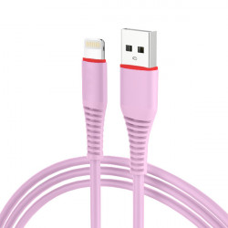 CABLE USB iPHONE 5G QUICK CHARGE PINK