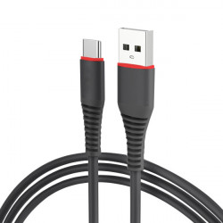 CABLE USB TYPE C QUICK CHARGE BLACK