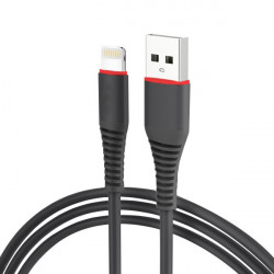 CABLE USB iPHONE 5G QUICK CHARGE BLACK