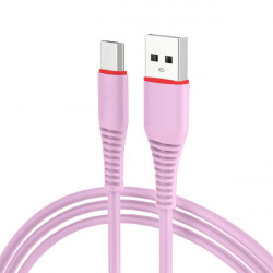 CABLE USB MICRO USB QUICK CHARGE PINK